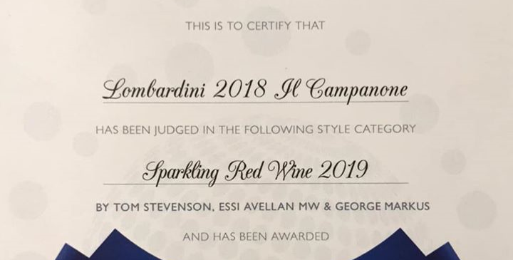 “Miglior Lambrusco al Mondo 2019”